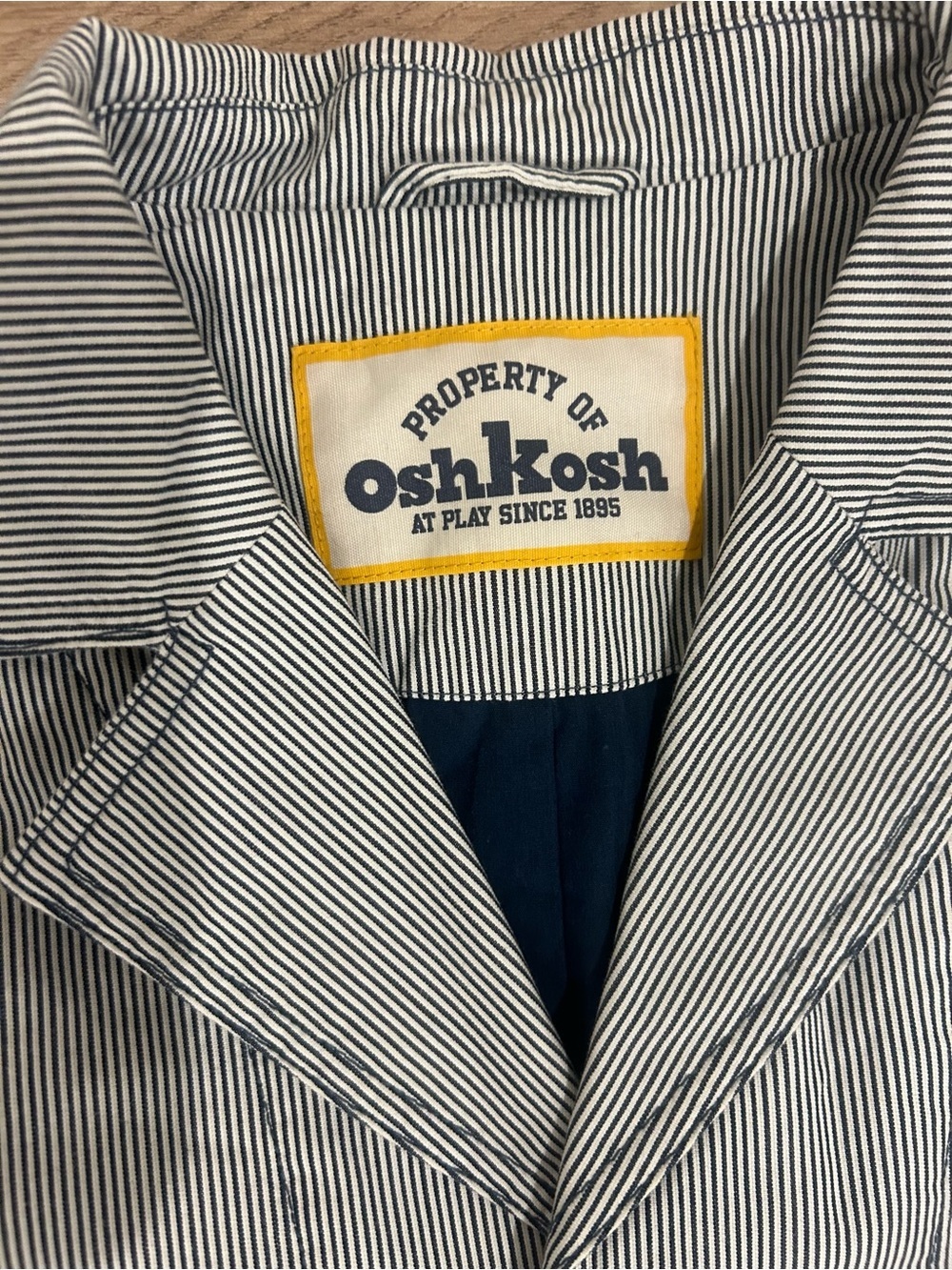 Vintage OshKosh B'gosh Hickory Stripe Blazer - Picture 3 of 5